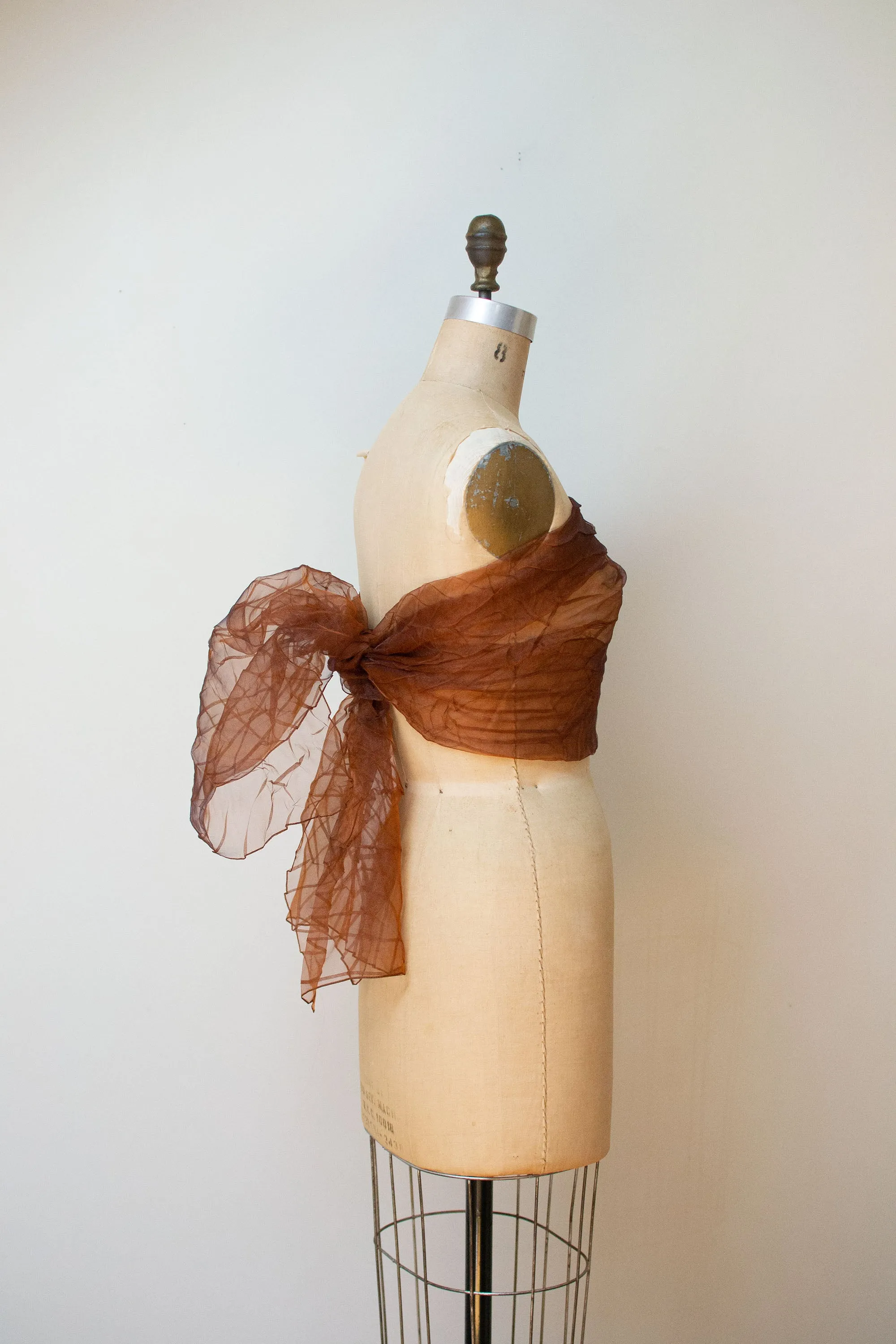 1990s Textural Iridescent Scarf