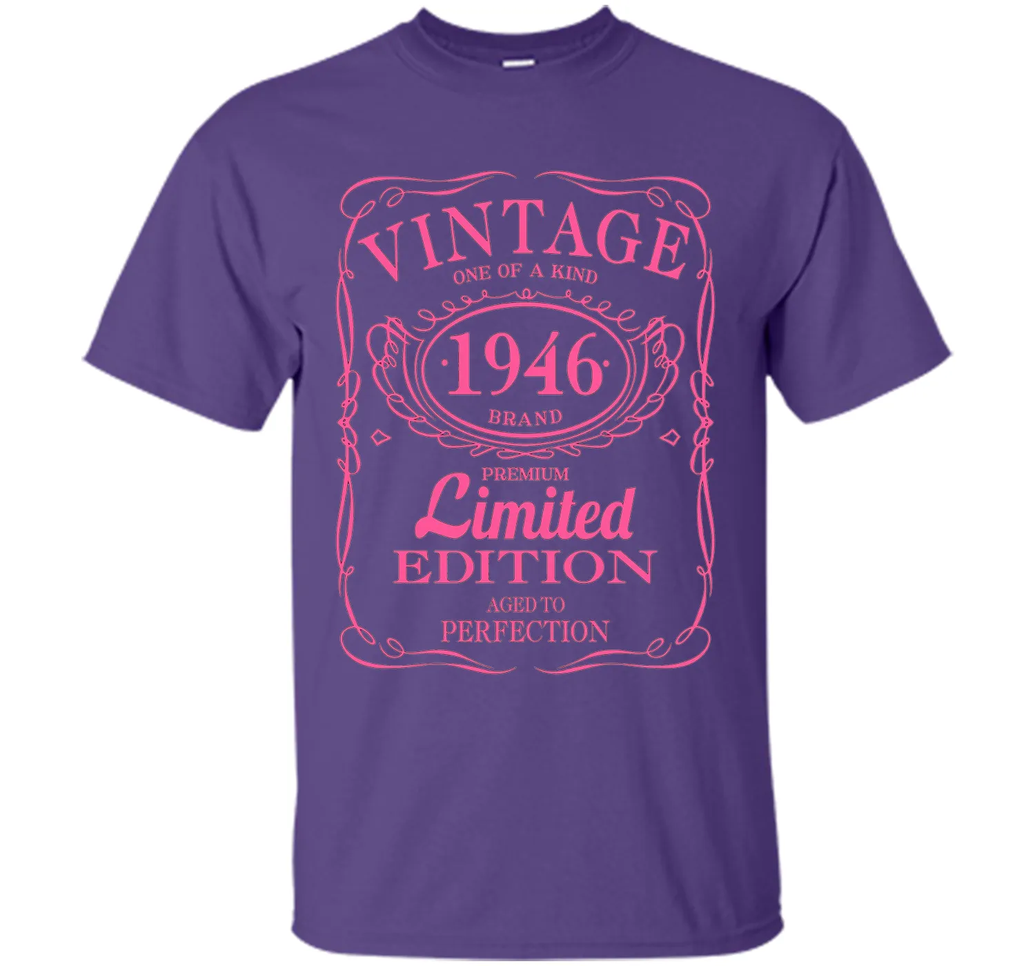 70th Birthday Gift Vintage 1946 Limited Edition T-Shirt Pink