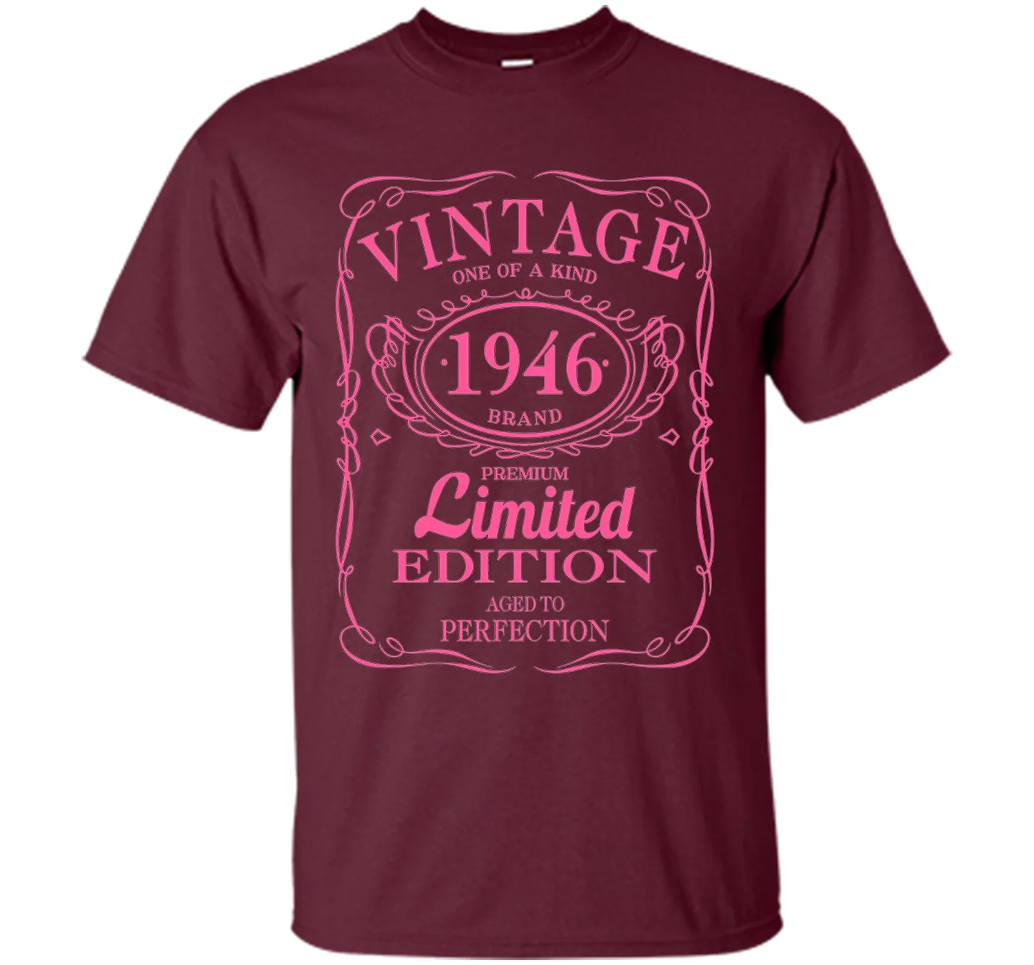 70th Birthday Gift Vintage 1946 Limited Edition T-Shirt Pink