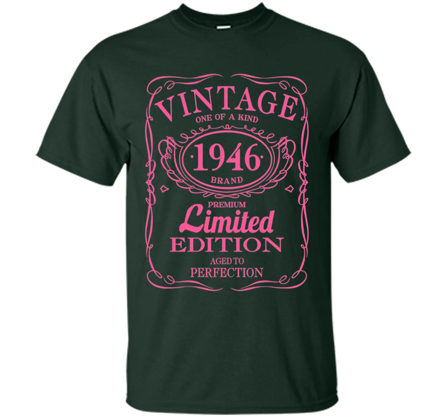 70th Birthday Gift Vintage 1946 Limited Edition T-Shirt Pink
