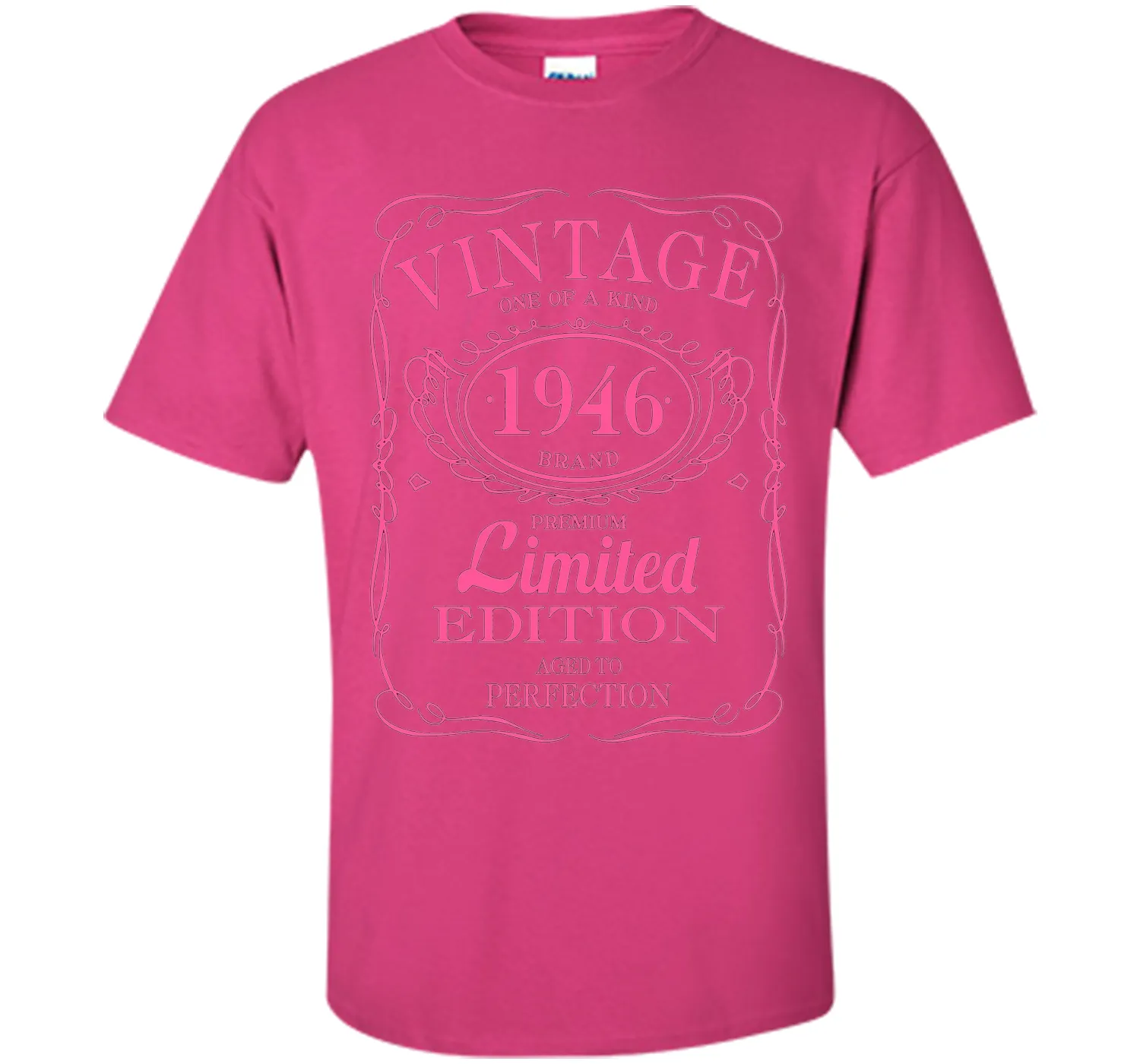 70th Birthday Gift Vintage 1946 Limited Edition T-Shirt Pink