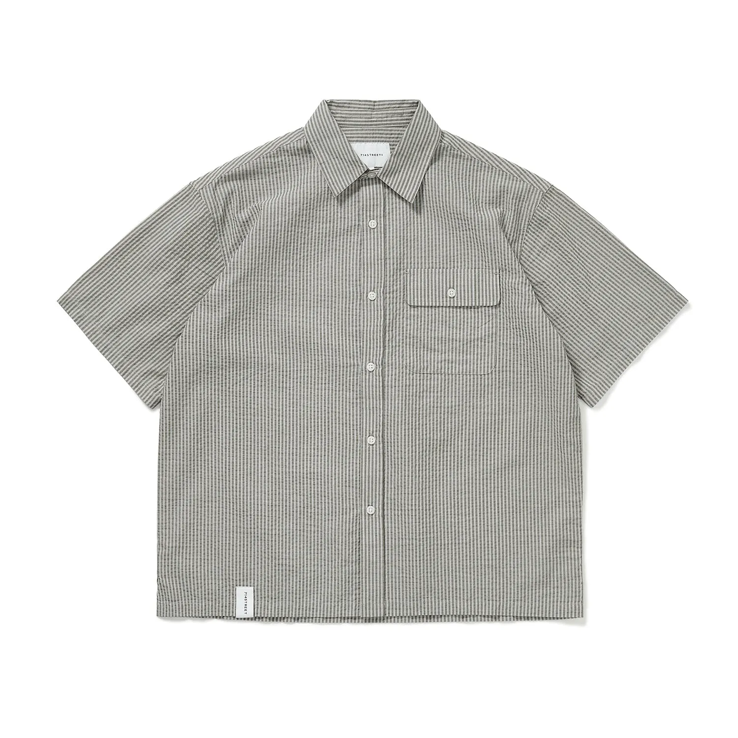 714street リラックスフィットストライプシャツ 714ST084