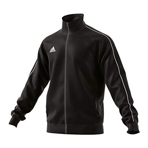 Adidas CE9053 Core 18 Polyester Jacket - Black/White, Large