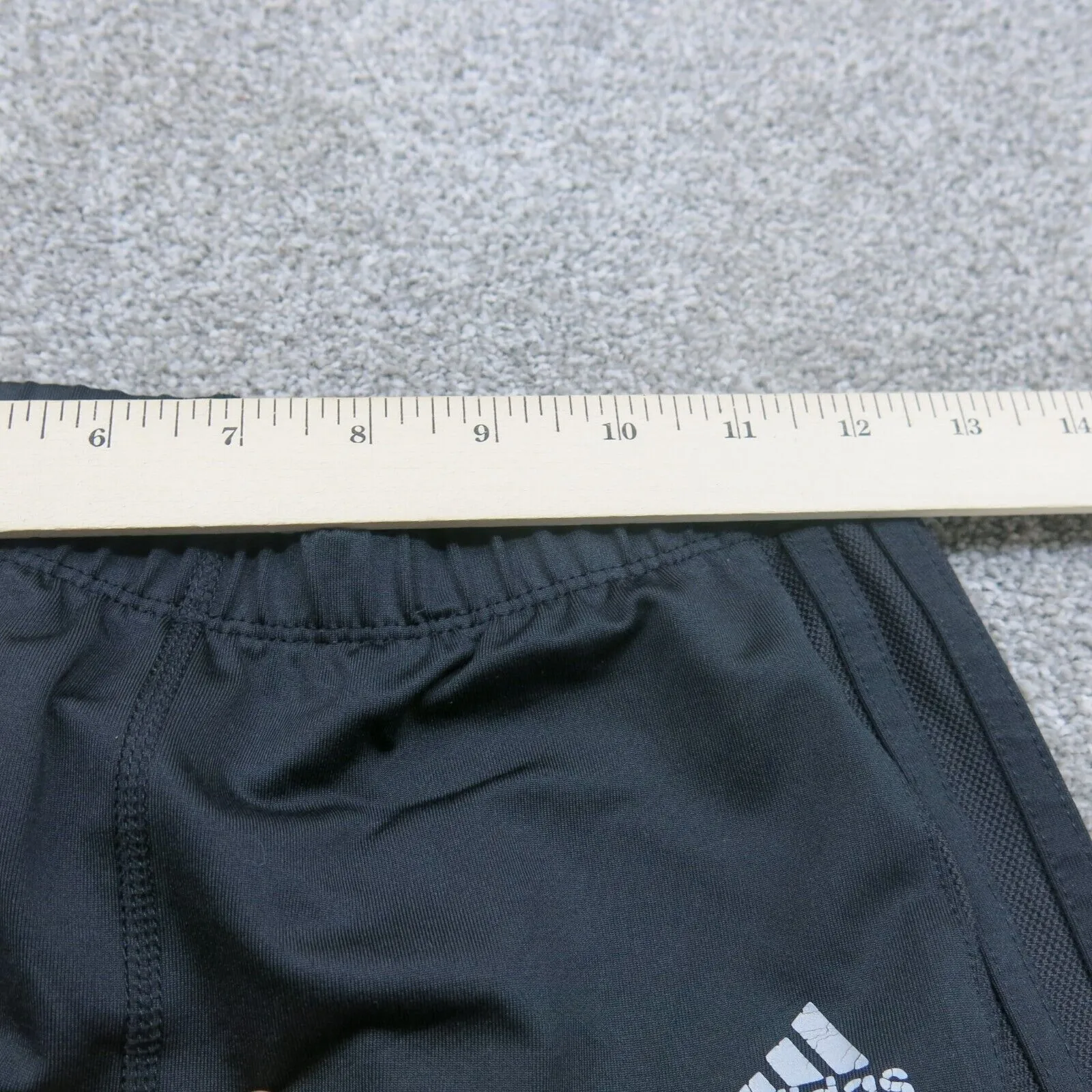 Adidas Track Pants Youth Boys Small S Black Activewear Running Jogging Pants