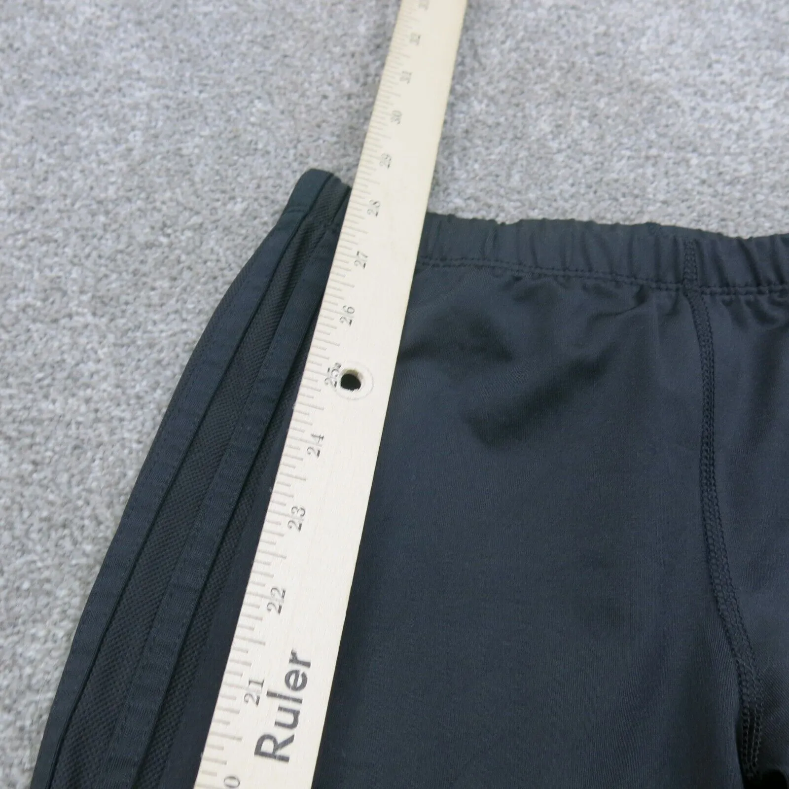Adidas Track Pants Youth Boys Small S Black Activewear Running Jogging Pants
