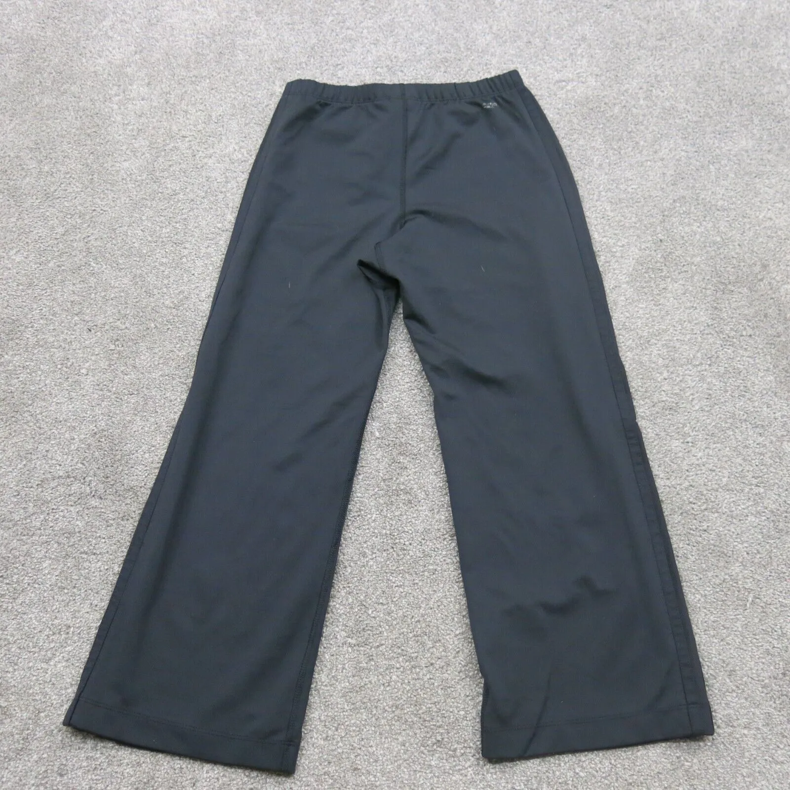 Adidas Track Pants Youth Boys Small S Black Activewear Running Jogging Pants