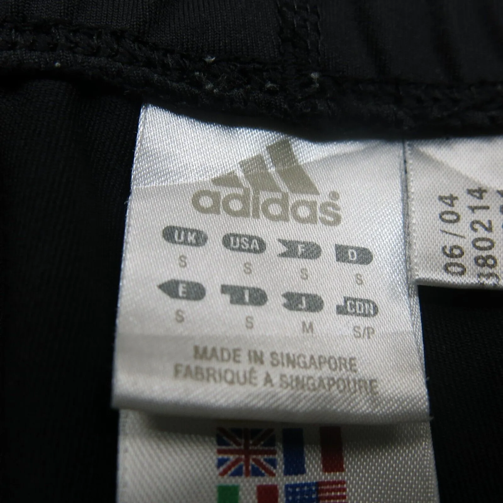 Adidas Track Pants Youth Boys Small S Black Activewear Running Jogging Pants