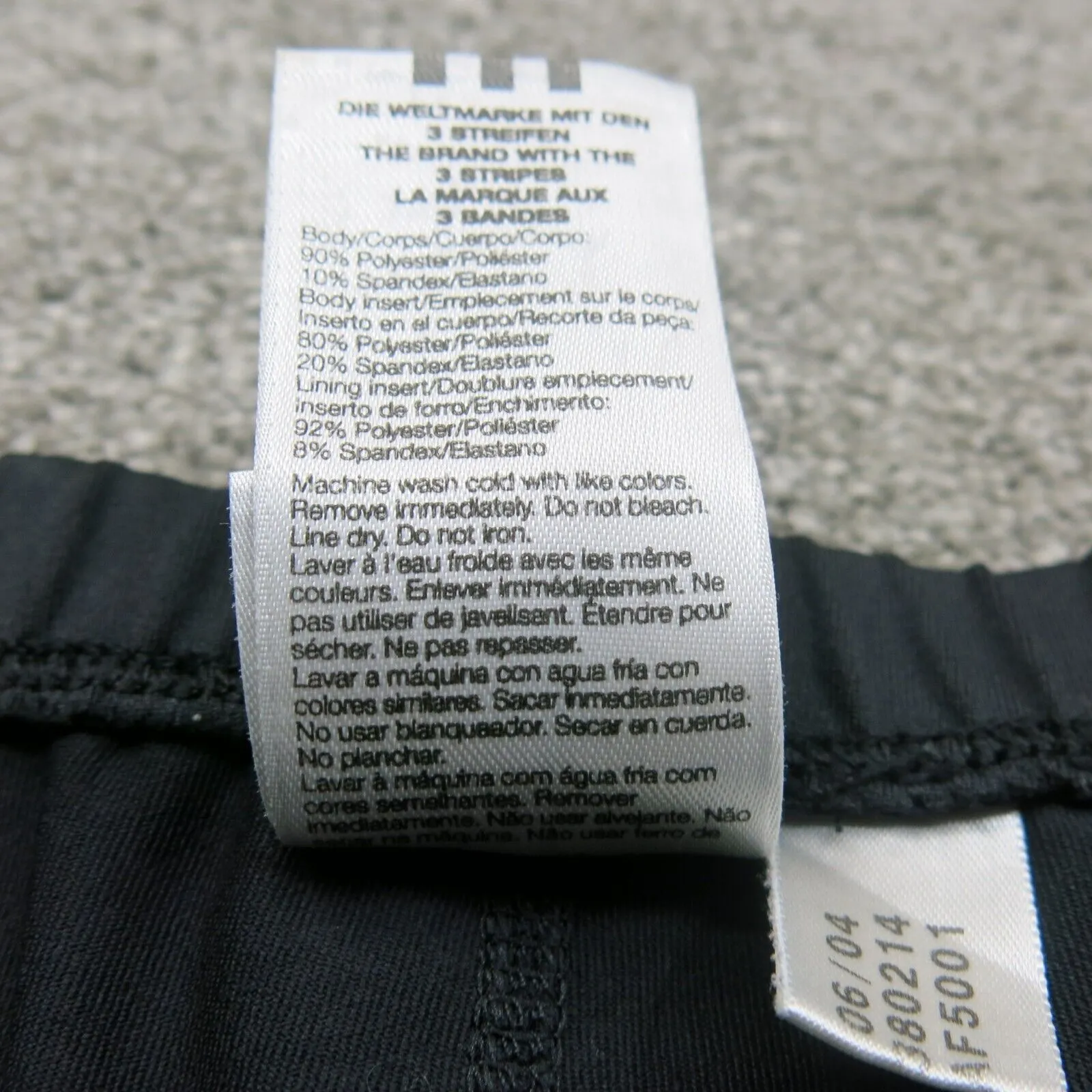 Adidas Track Pants Youth Boys Small S Black Activewear Running Jogging Pants