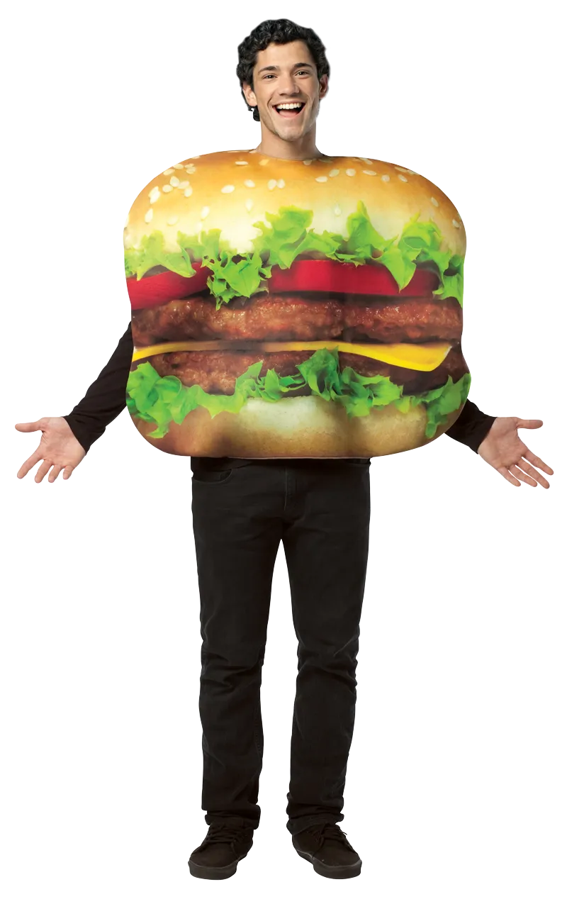 Adult Double Cheeseburger Costume