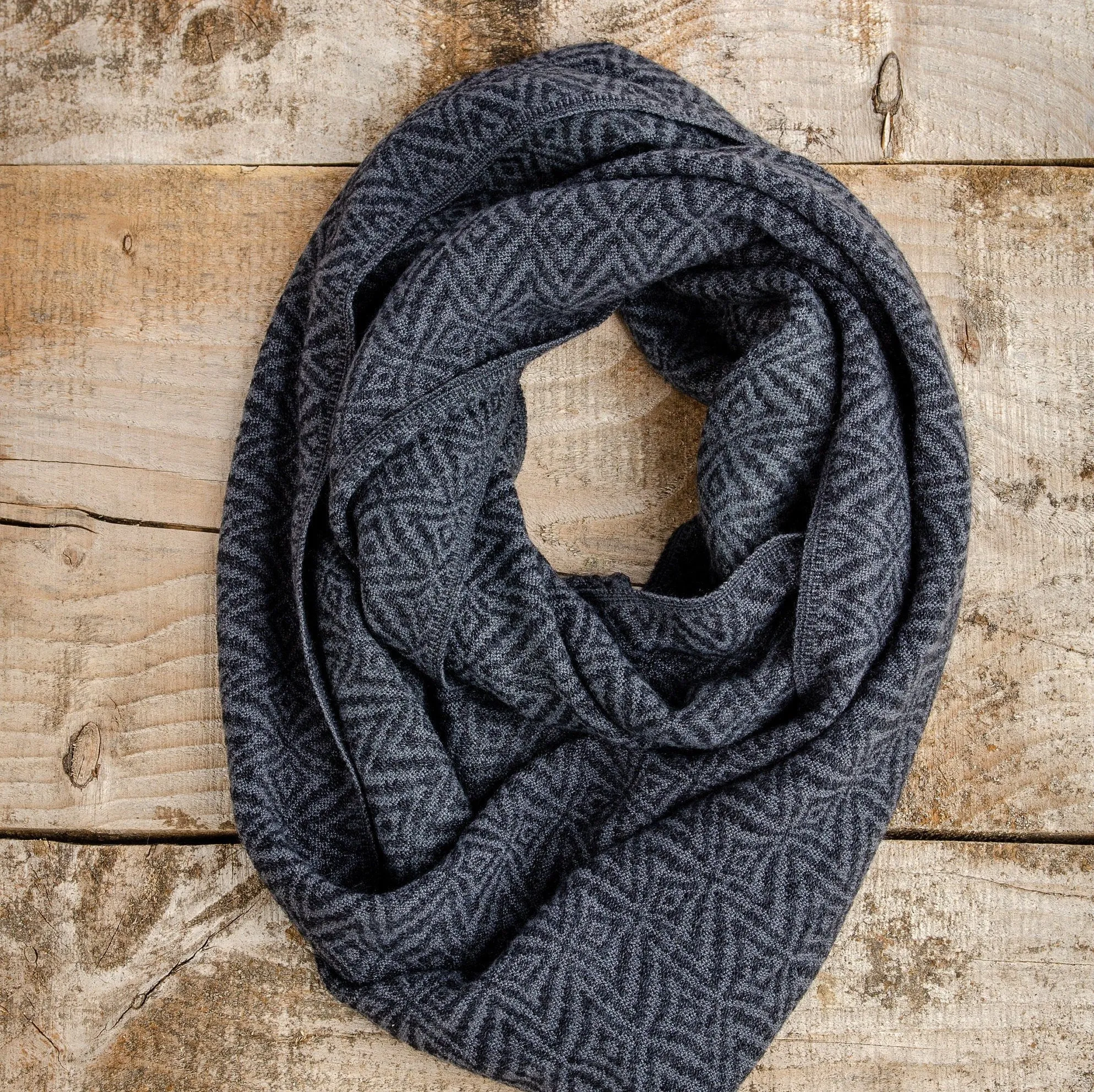 Alpaca Wool Infinity Fall Scarf, Warm & Lightweight