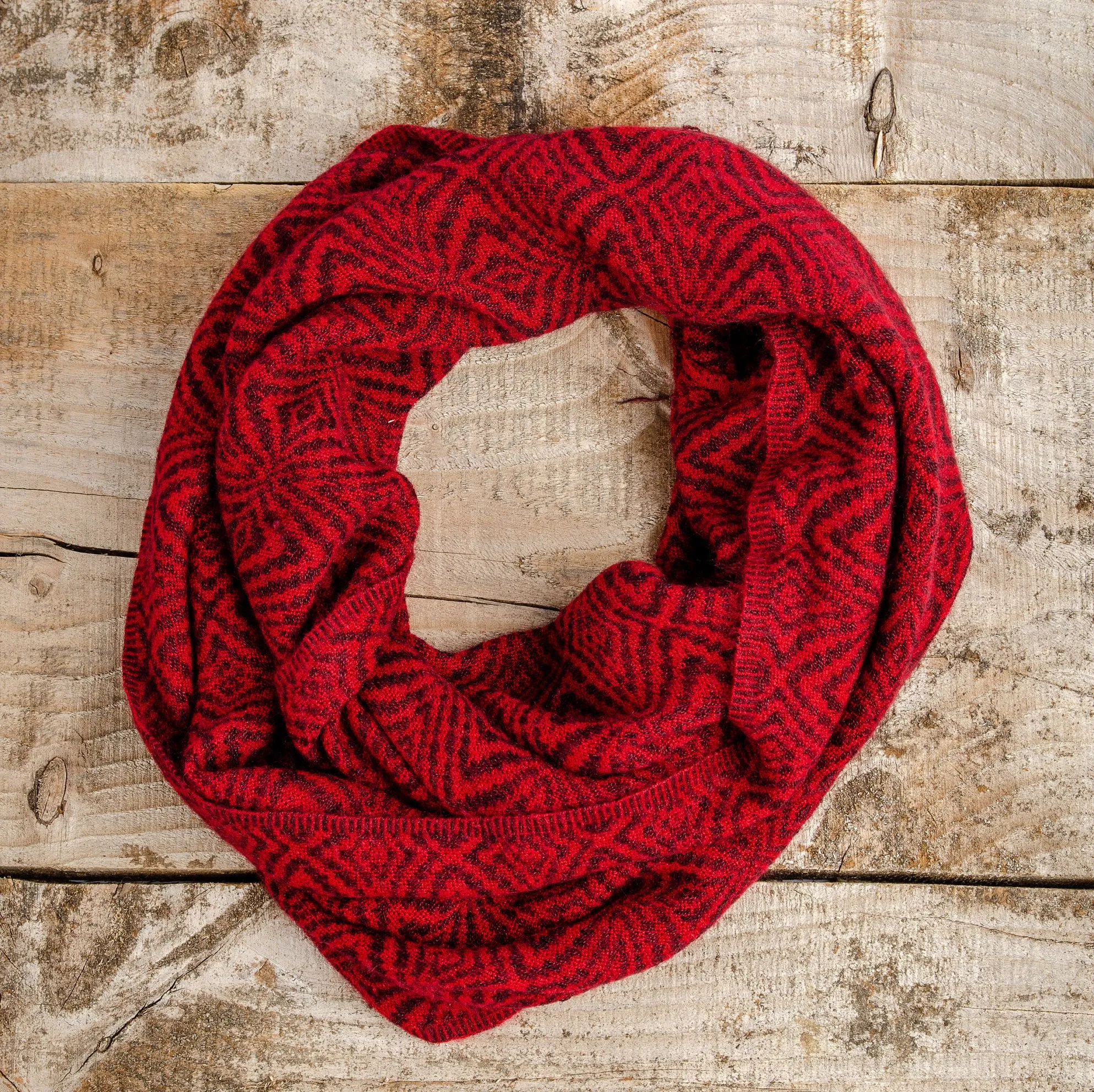 Alpaca Wool Infinity Fall Scarf, Warm & Lightweight