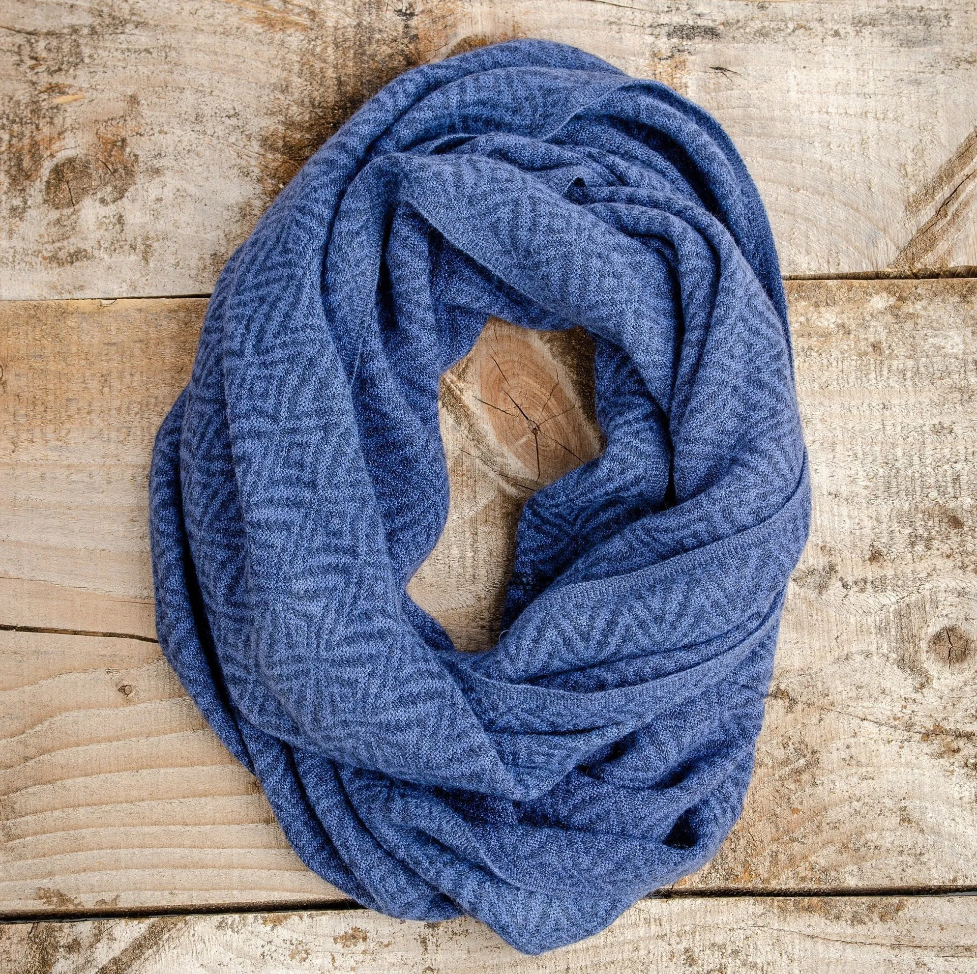 Alpaca Wool Infinity Fall Scarf, Warm & Lightweight