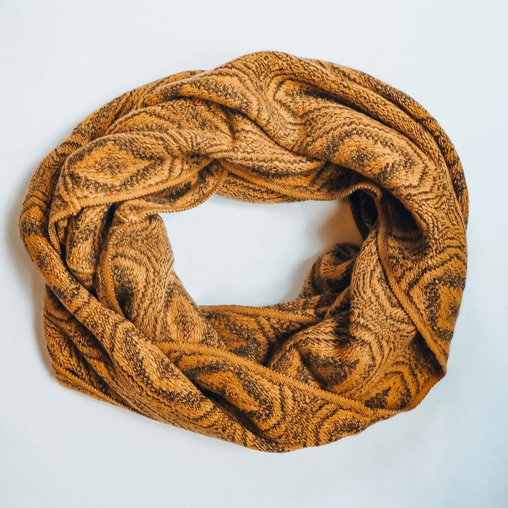 Alpaca Wool Infinity Fall Scarf, Warm & Lightweight