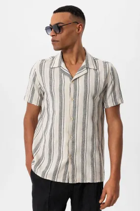 ANT Camp  Collar Striped Short Sleeve Men's Shirt - Túxpam de Rodríguez Cano