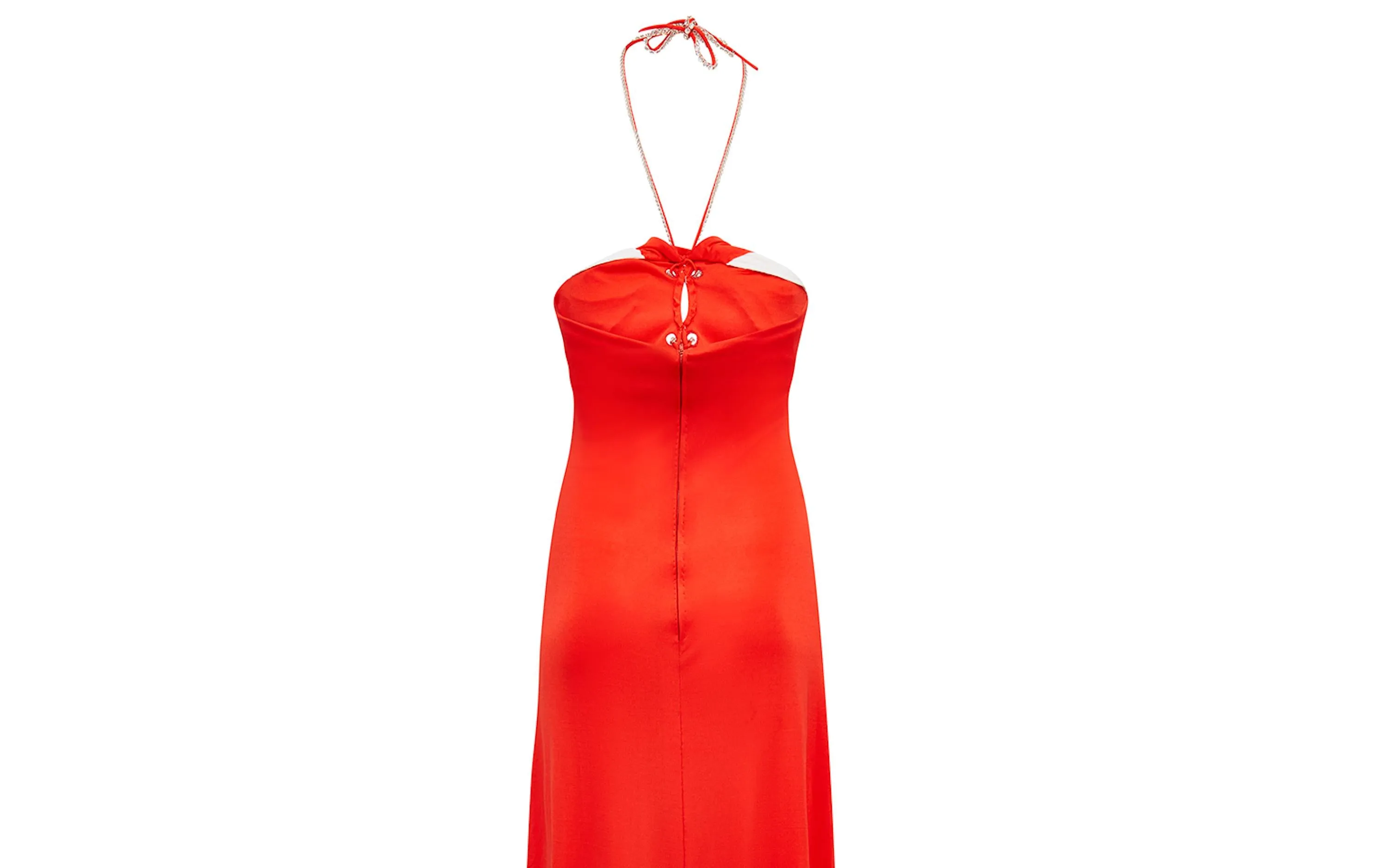 ARCHIVE - 1970s Loris Azzaro Red Keyhole Halterneck Dress