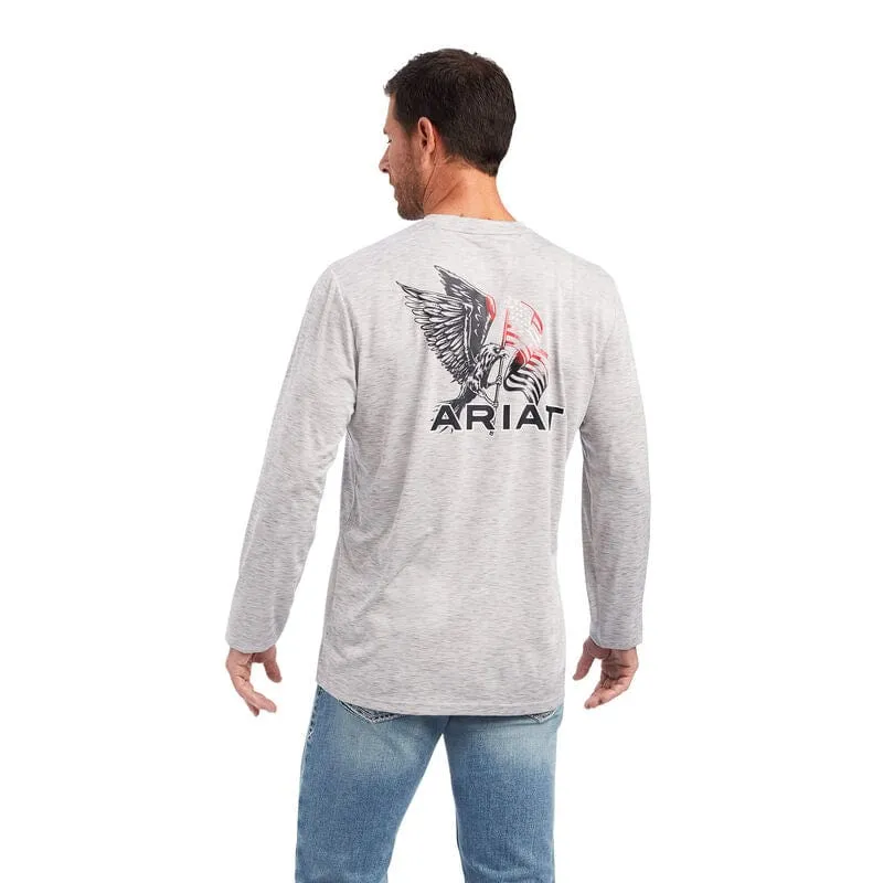 Ariat Charger Free Bird T-Shirt-Grey Heather
