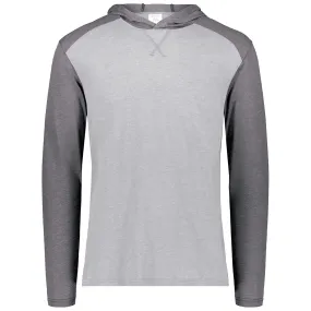 Augusta Sportswear Men's Grey Heather/Carbon Heather Gameday Vintage Hoodie