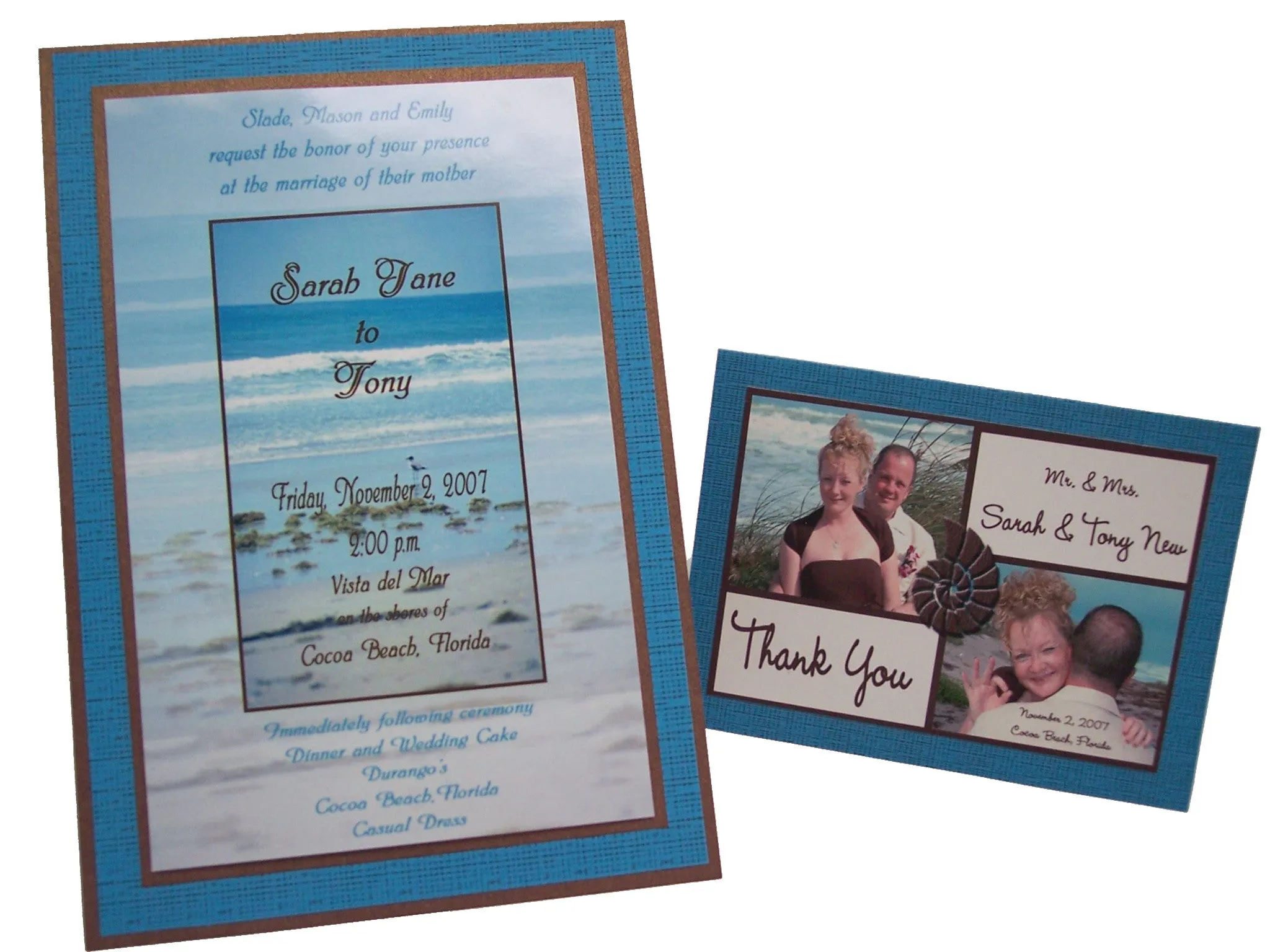 Beach Wedding Invite