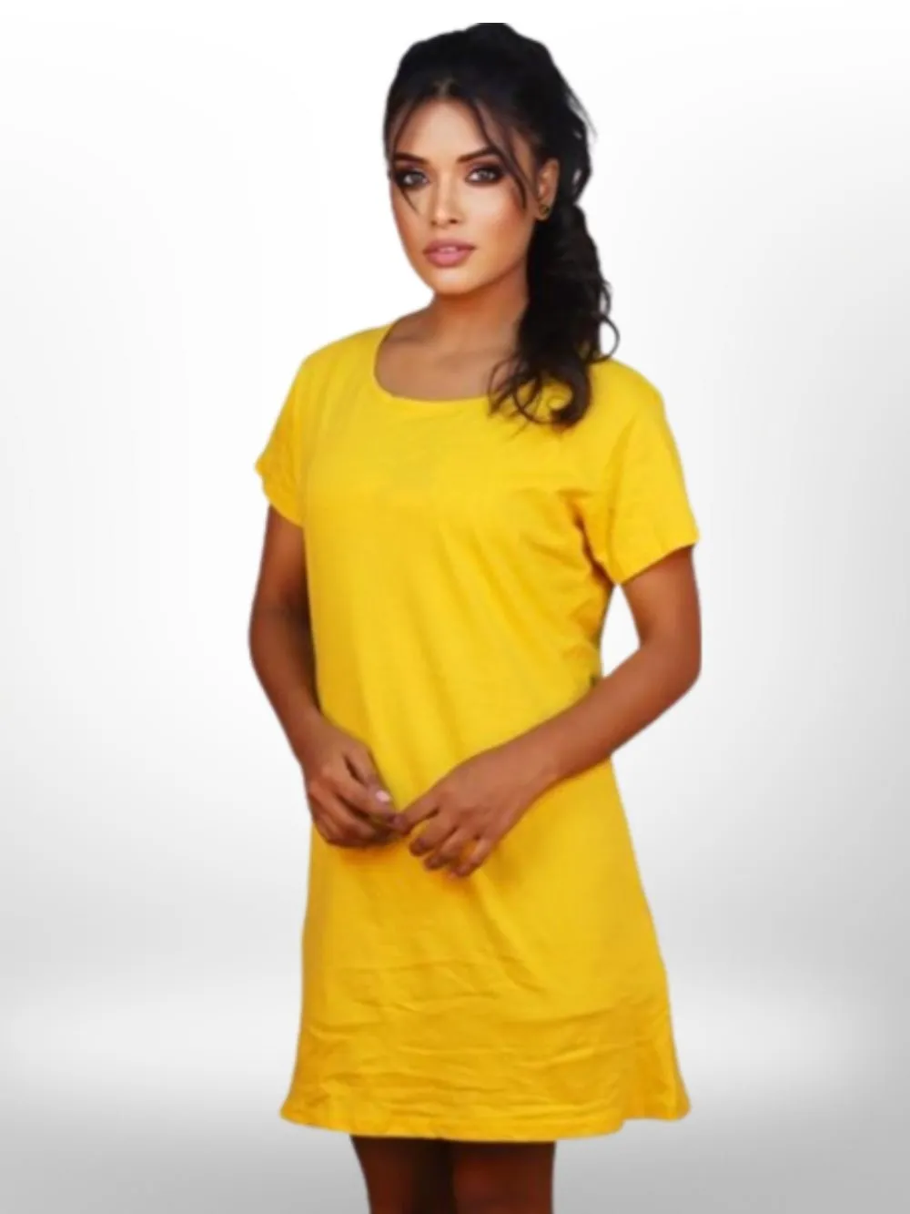 Beautiful Colorful Solid  Long T-Shirt For Women's