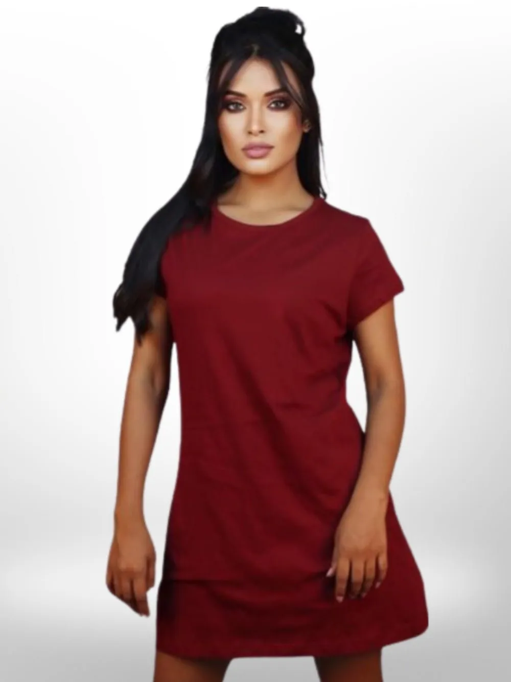Beautiful Colorful Solid  Long T-Shirt For Women's