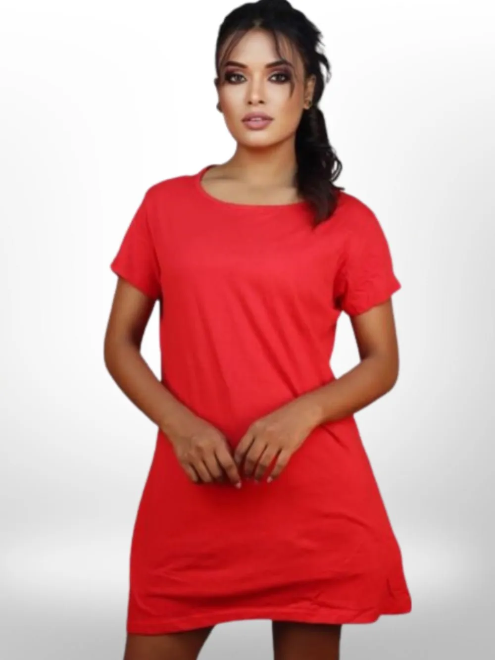 Beautiful Colorful Solid  Long T-Shirt For Women's