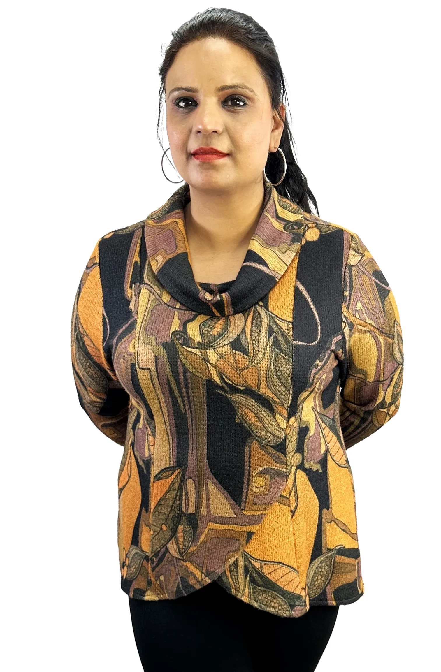 Beautiful Designer Cowl Neck Sweater