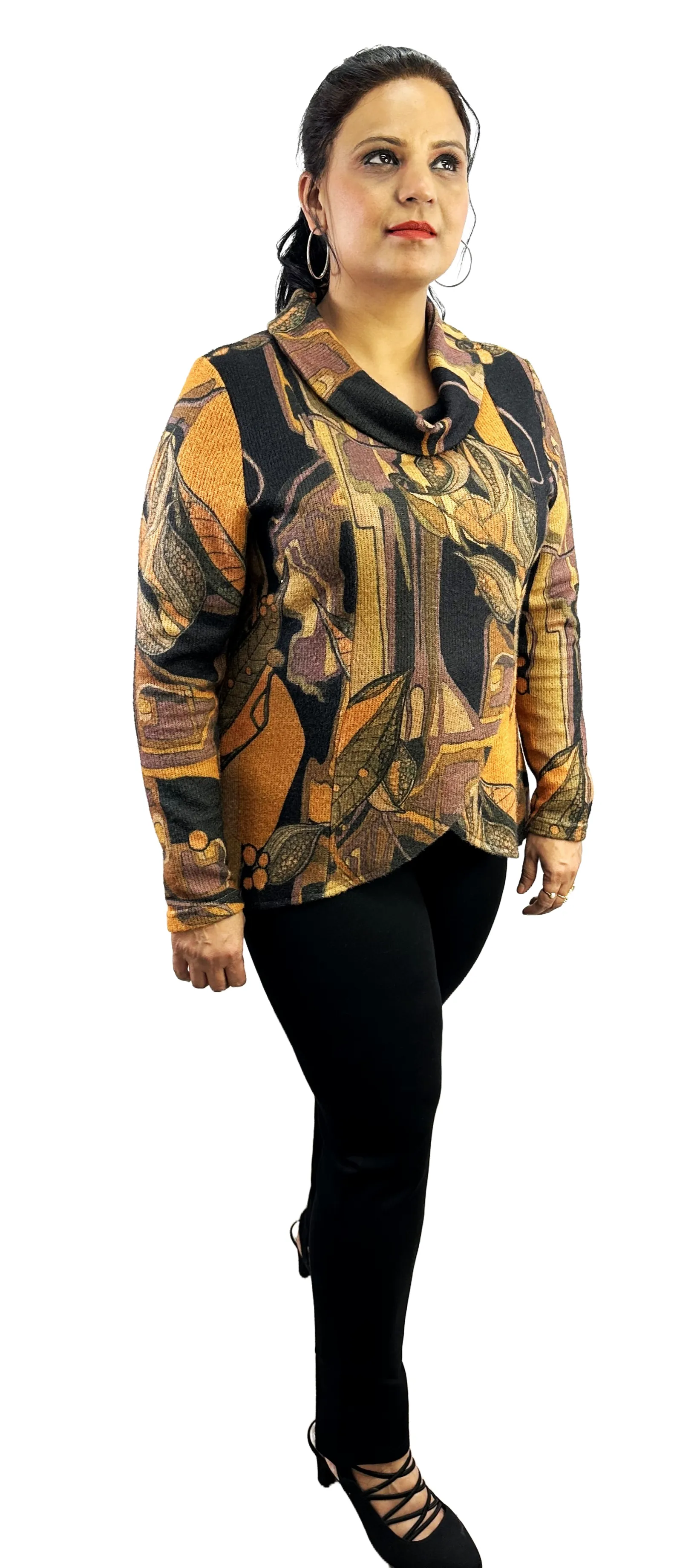 Beautiful Designer Cowl Neck Sweater
