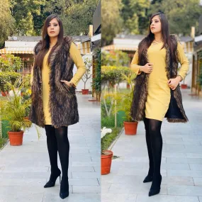 Black Fur Shrug