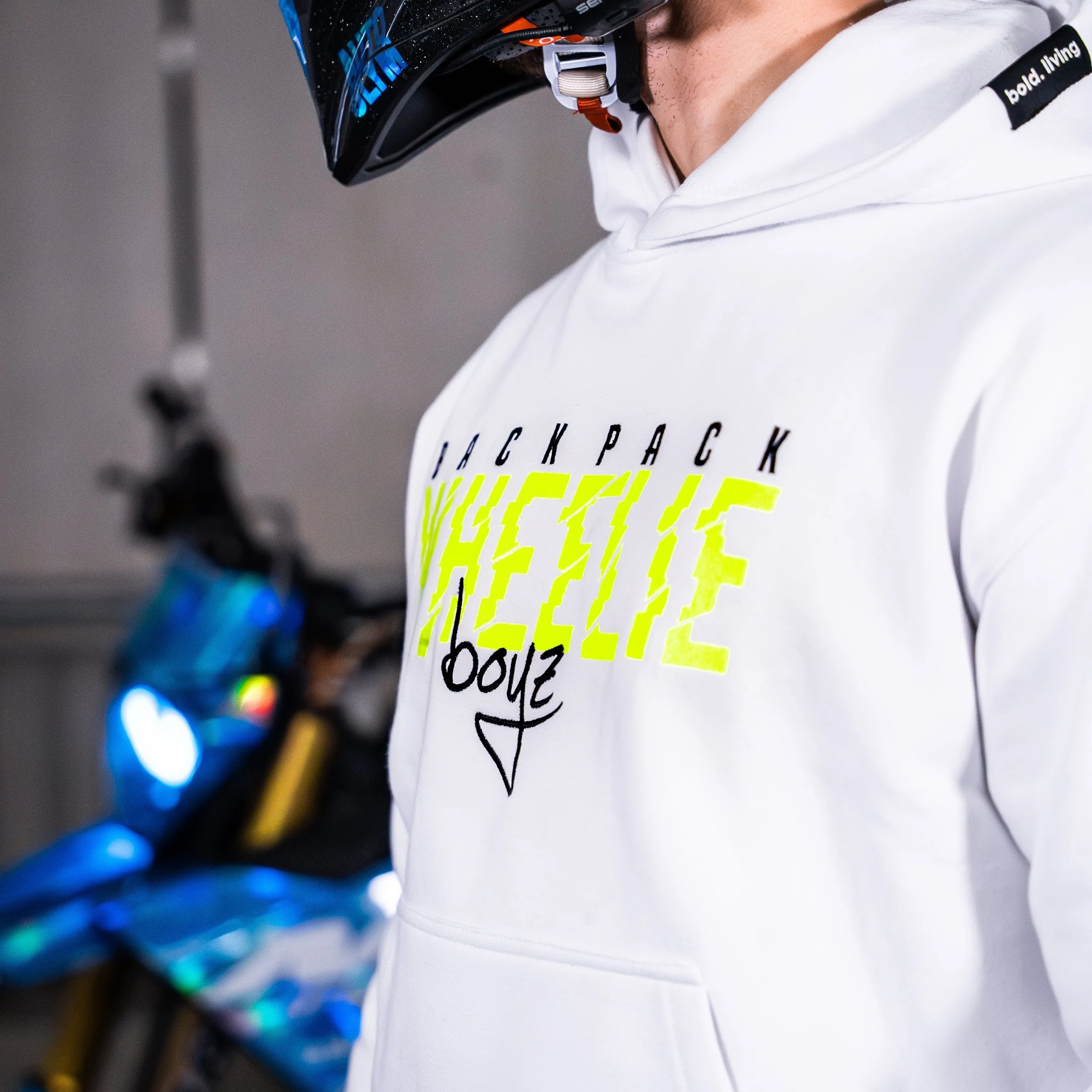 BPWB Fluo/White Slash Hoodie v2 (oversize fit)