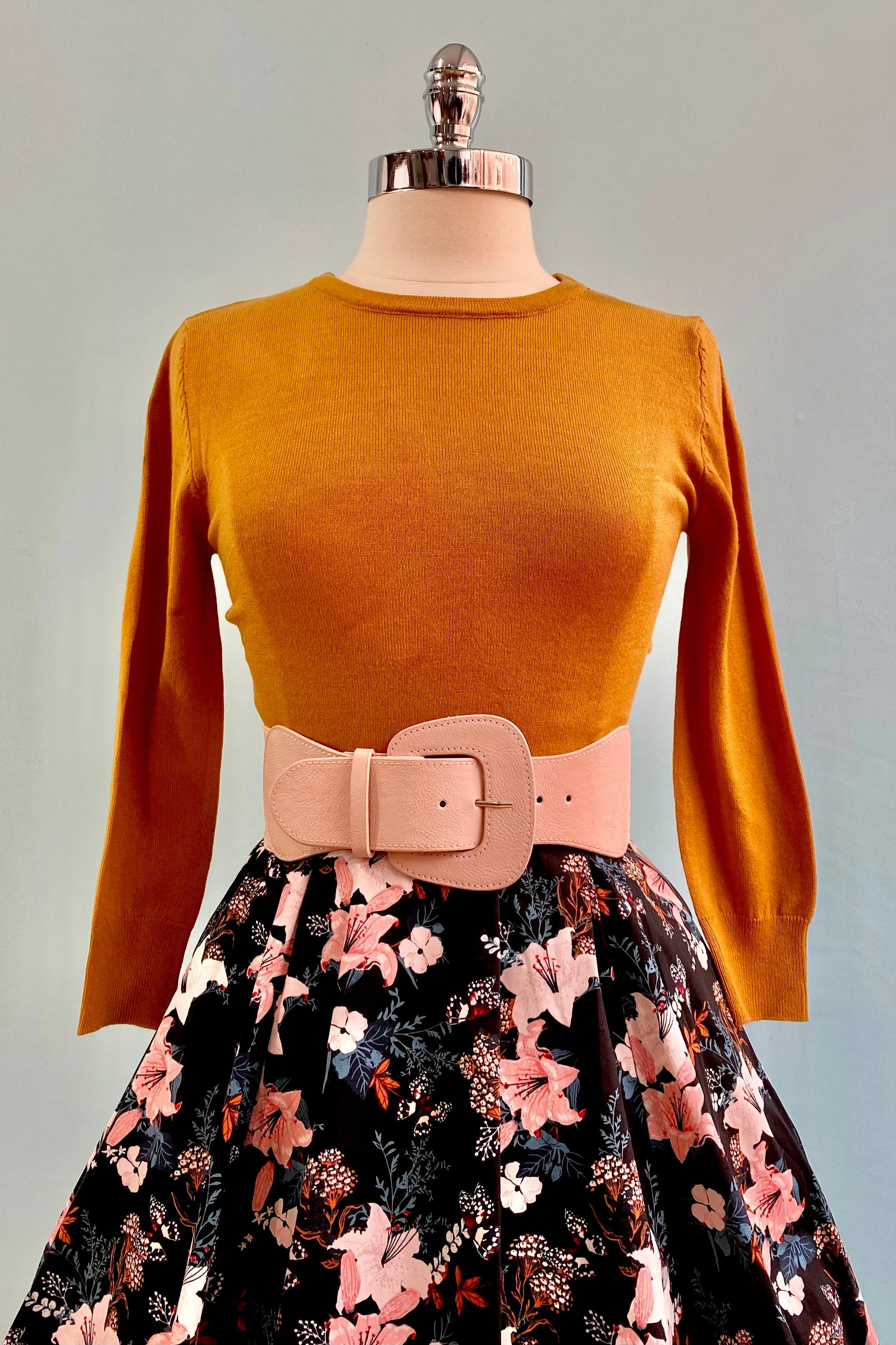 Bronze Knit Pullover Sweater