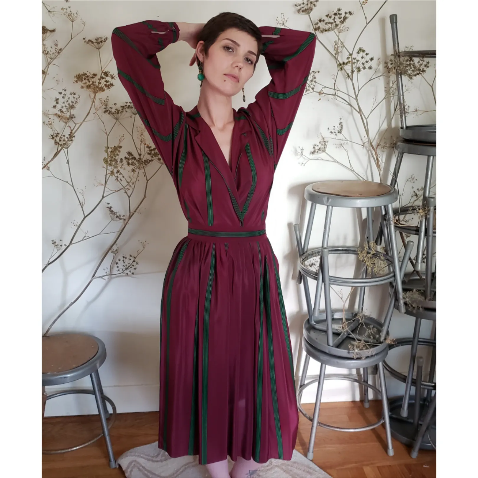 Calvin Klein 1970's Silk Set