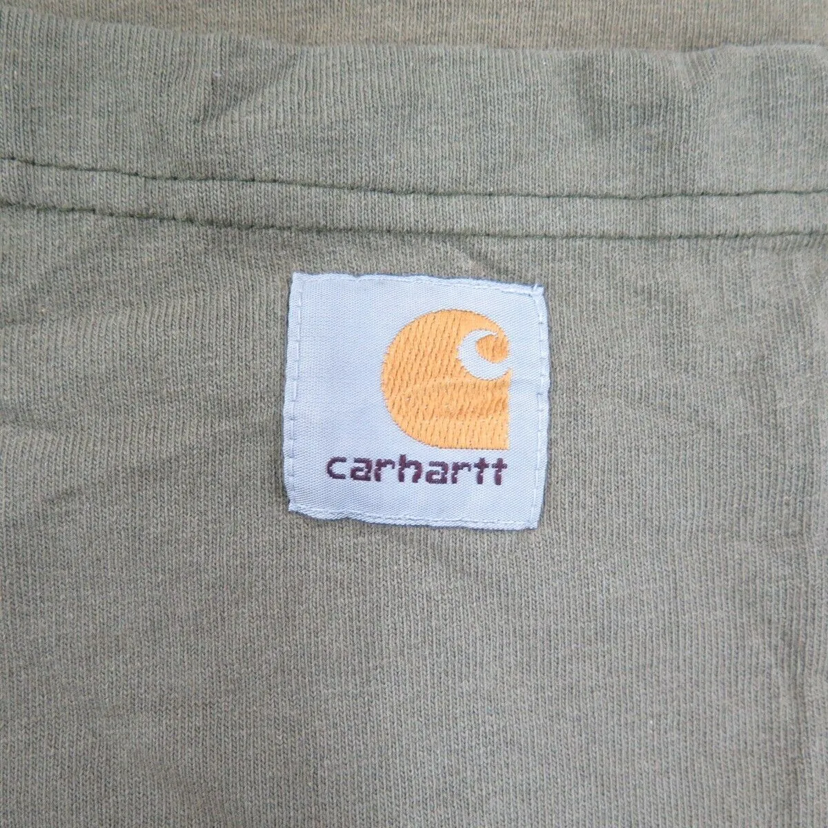 Carhartt Shirt Mens 3XL Green Crew Neck Tee Short Sleeve Original Fit Casual