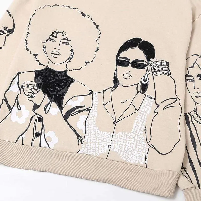 Casual O-neck Pullover Sweatshirt