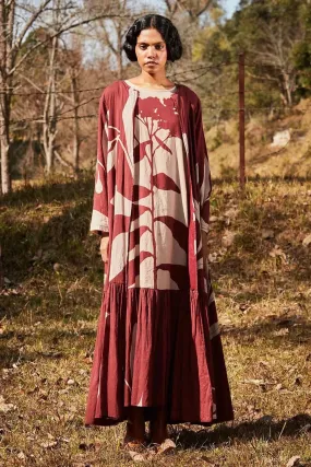 Cedar Floral Dress with Overlay