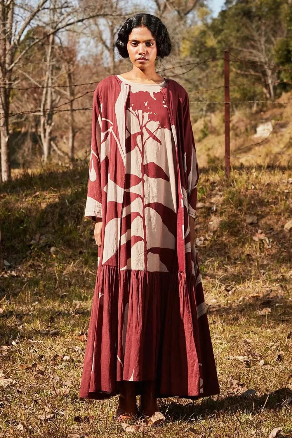 Cedar Floral Dress with Overlay