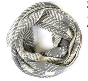 Chevron Pattern Infinity Scarf