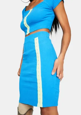 Classy Moves Ribbed Skirt