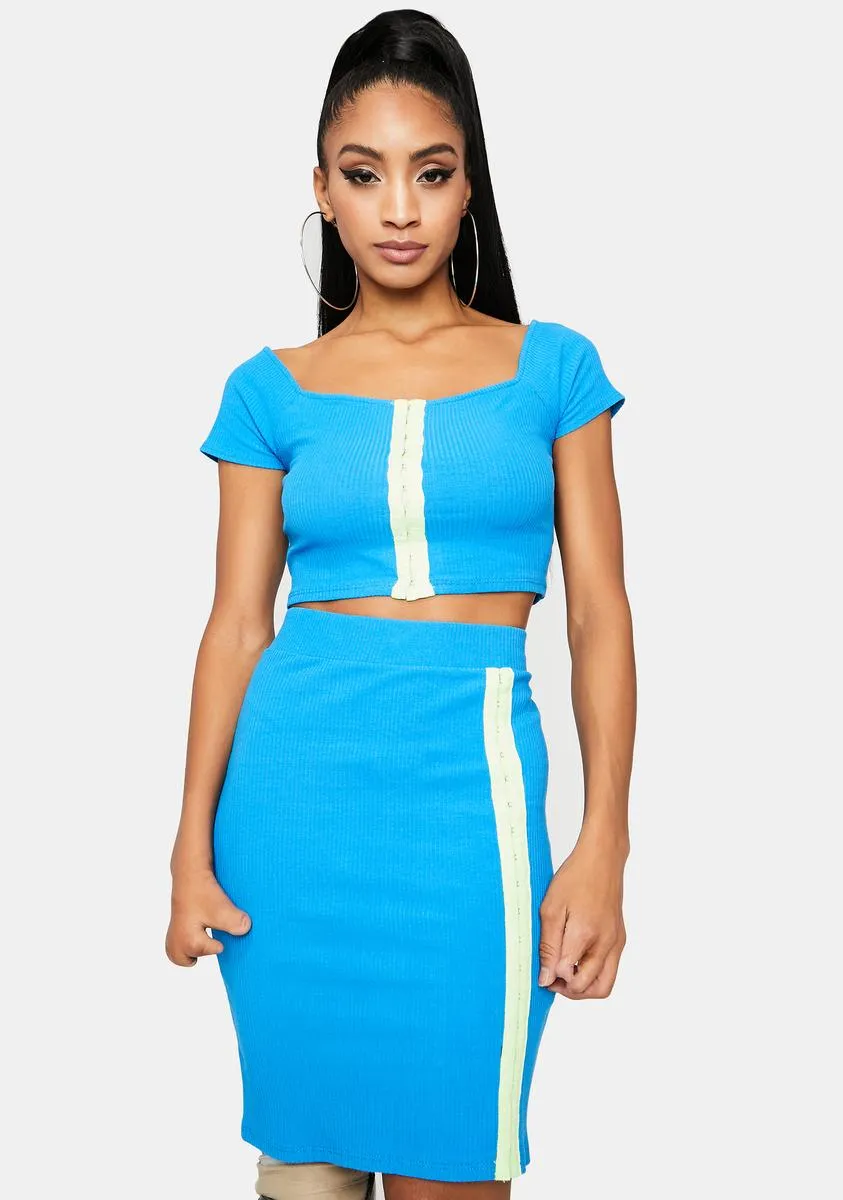 Classy Moves Ribbed Skirt