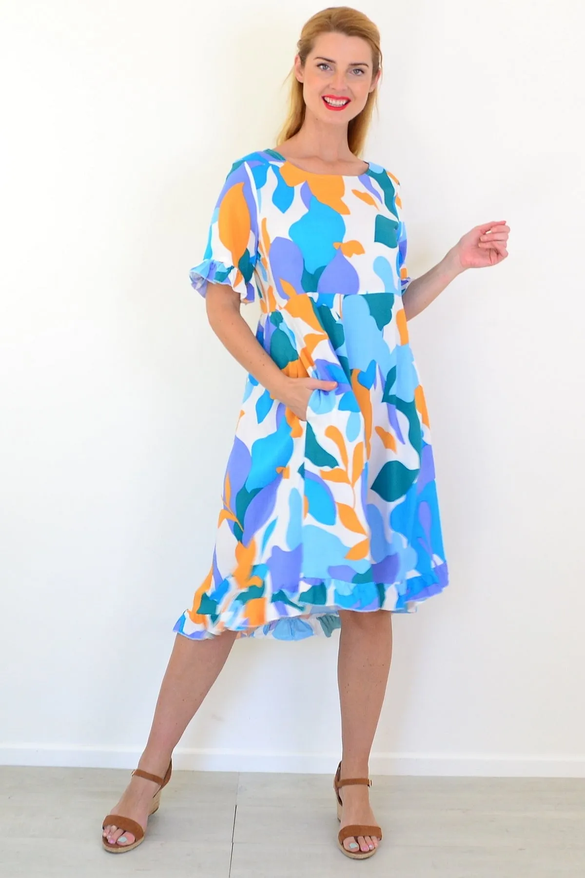 Colourful Abstract Summer Dress