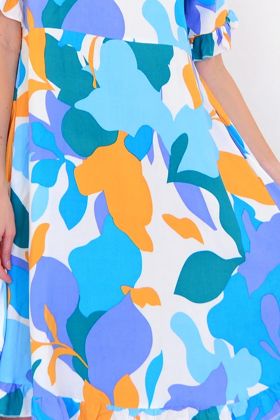 Colourful Abstract Summer Dress