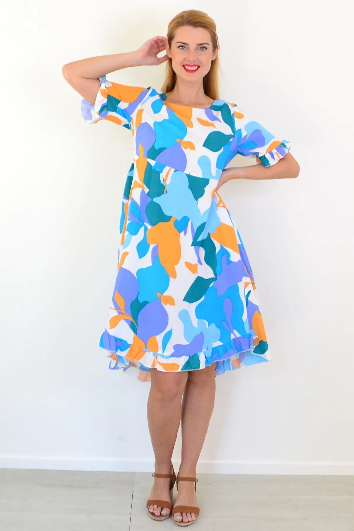 Colourful Abstract Summer Dress