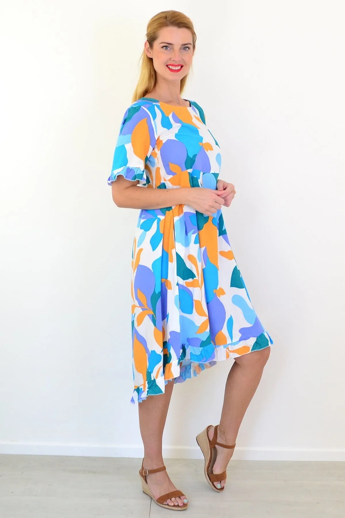Colourful Abstract Summer Dress