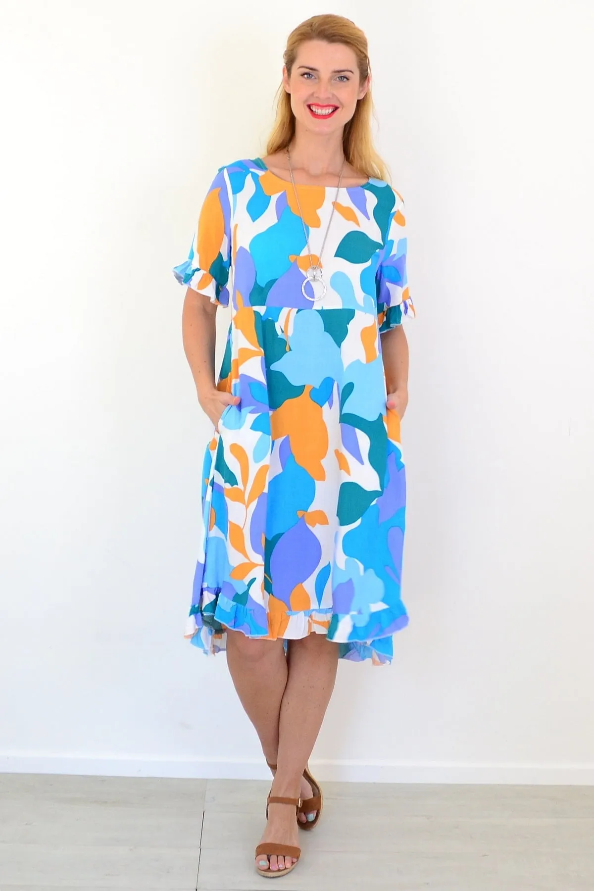 Colourful Abstract Summer Dress