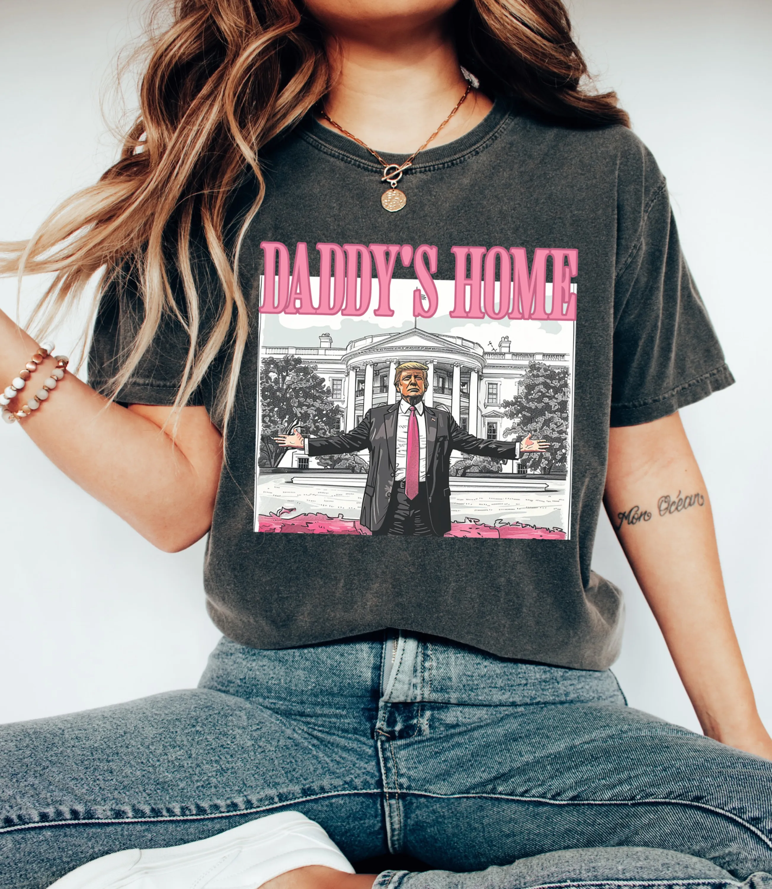 Comfort Colors Daddy's Home - Trump White House Shirt