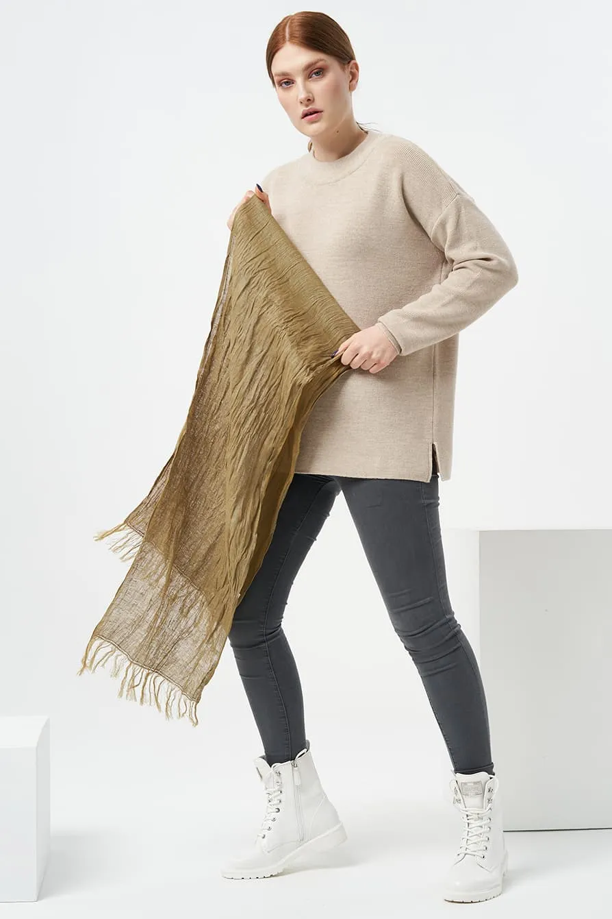 Comfy linen scarf