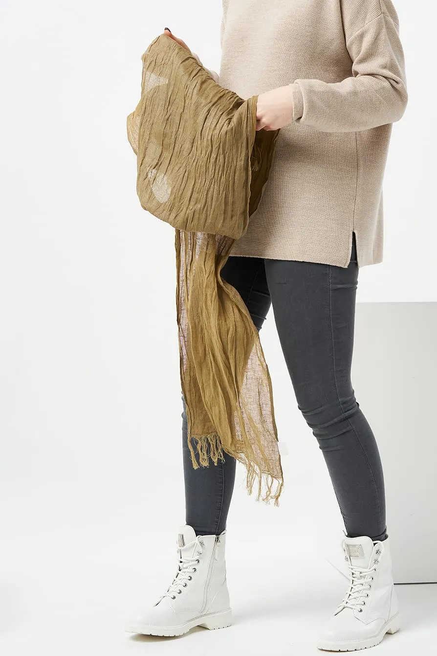 Comfy linen scarf