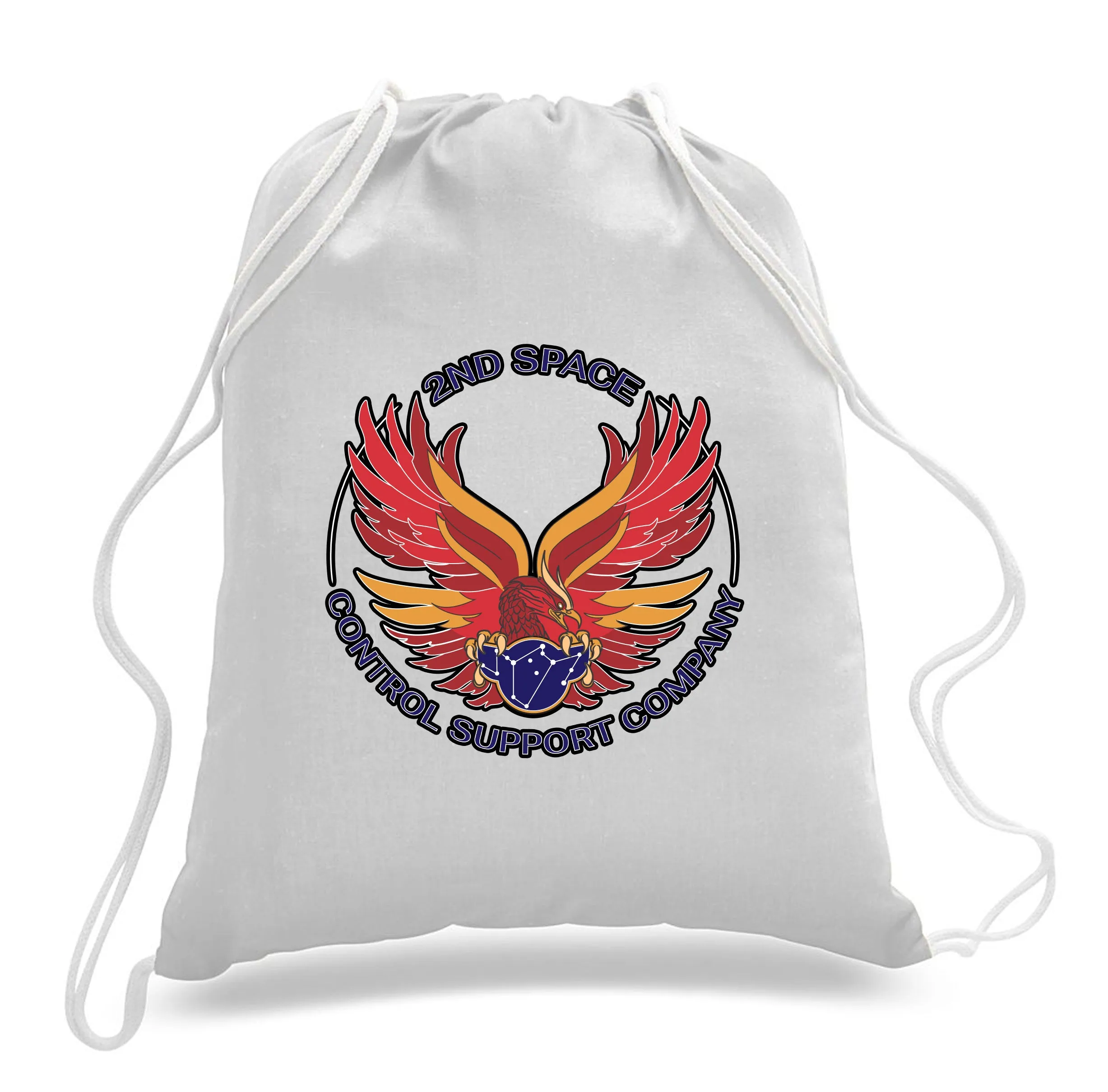 Cotton Canvas Draw String Bag- Comes in White and Black.
