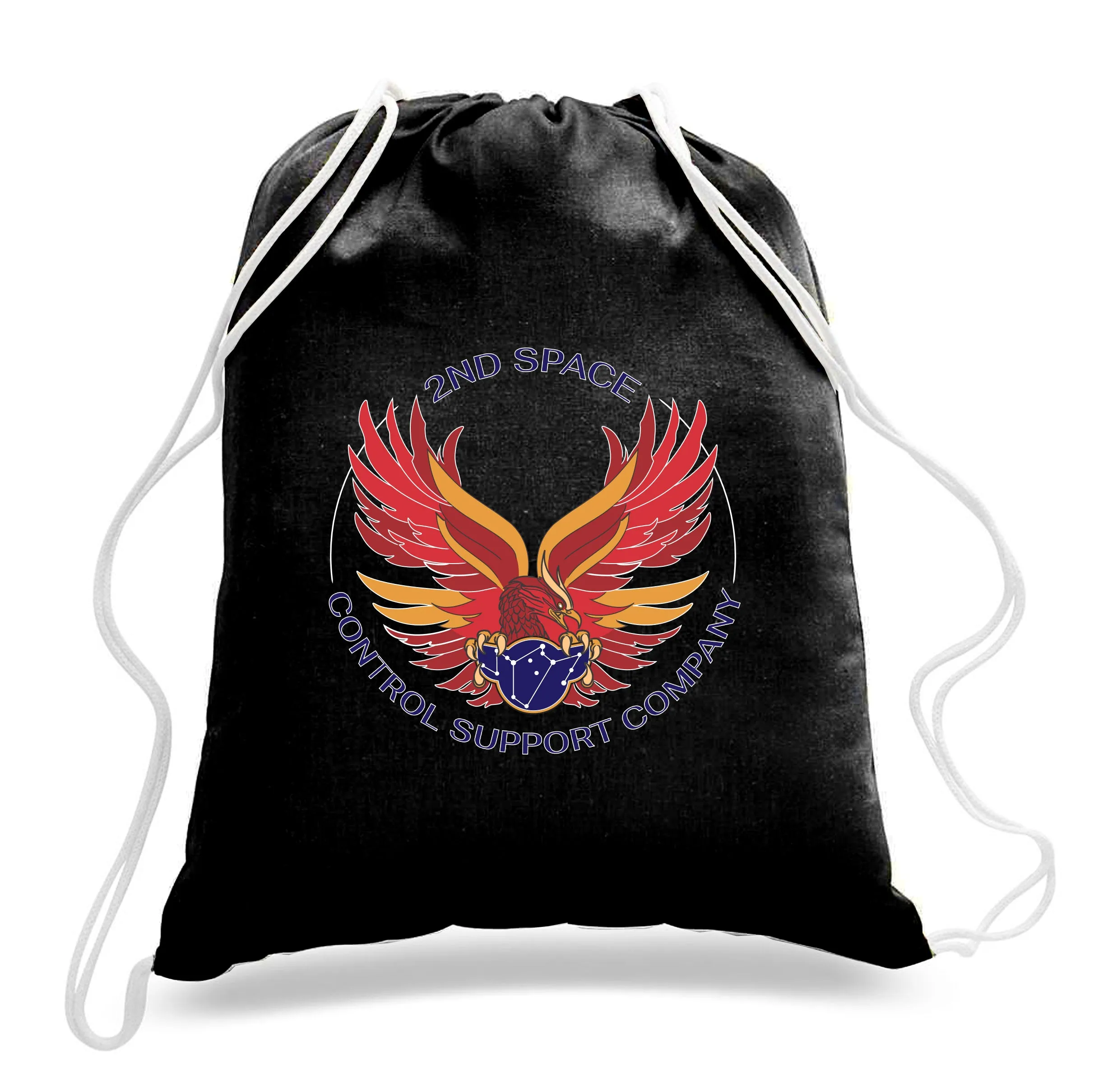 Cotton Canvas Draw String Bag- Comes in White and Black.