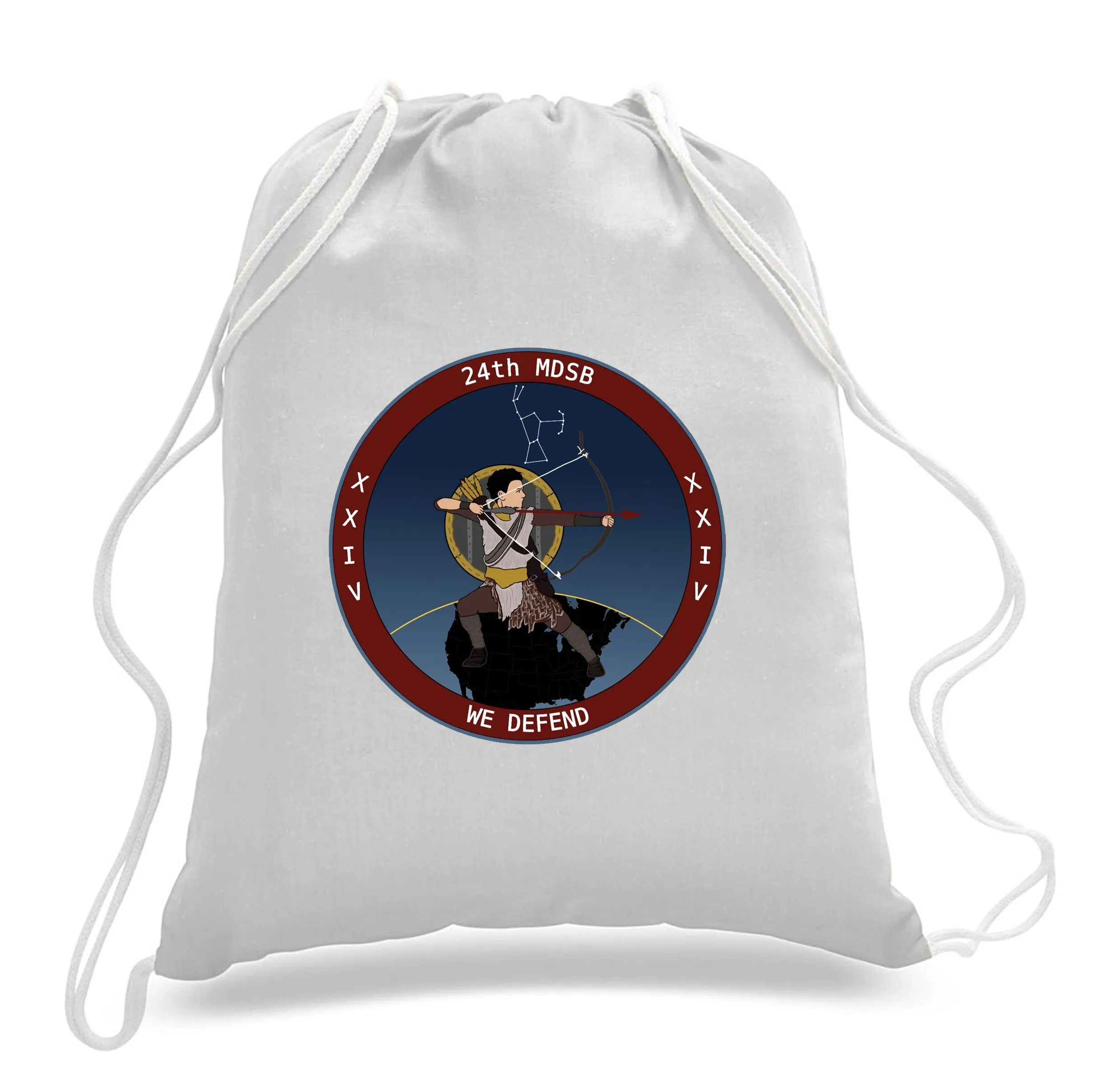 Cotton Canvas Draw String Bag- Comes in White and Black.