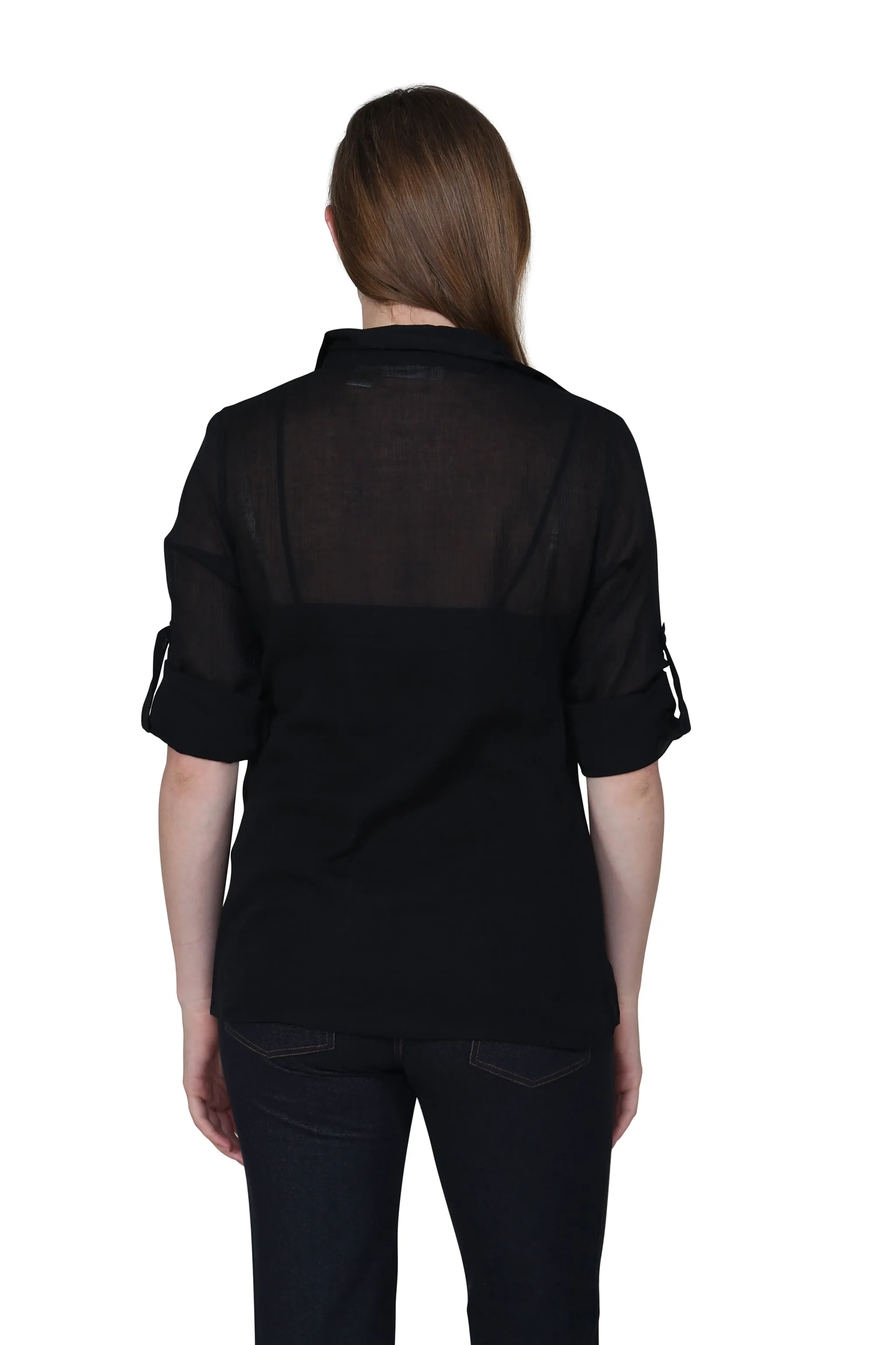 Cotton Gauze Camp Shirt